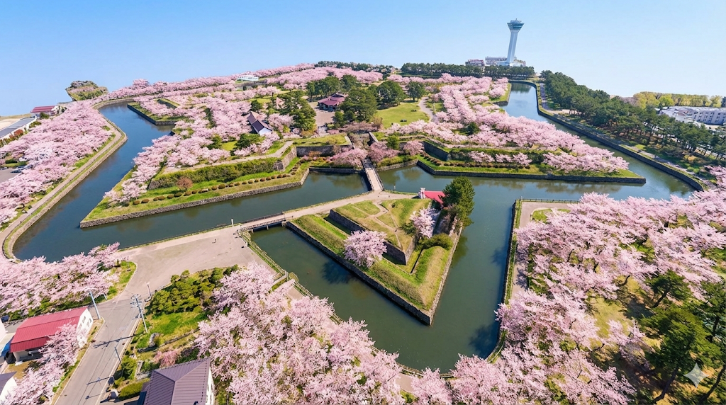 五稜郭公園の桜全体の様子